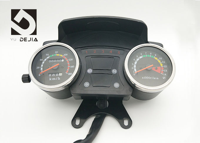 De oosterse Rode Tachometer van de de Motorfietssnelheidsmeter van F2 Digitale met de Waarschuwingslicht van de Motorolie